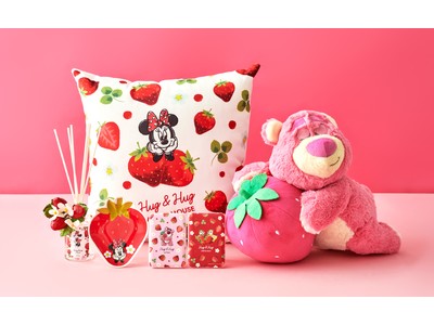 赤やピンクの春らしい色合いがキュートで爽やかなデザイン！いちごをモチーフにしたアイテムが12月29日（火）より順次発売