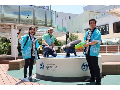 今年の夏は水族館で“びちょぬれ”に！35℃を超える猛暑日は特別演出で水量増量！！「サンシャイン水族館　爽快夏まつり2025」