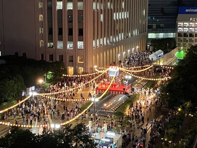 多世代・多国籍の交流が広がる1978年から40年以上続く昔ながらの盆踊り！「第46回 サンシャインシティ納涼盆踊り大会」7月31日(木)～8月2日(土)19:00～21:15　※雨天中止