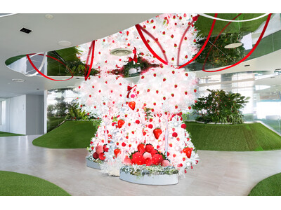 海抜251mの“いちごが実る冬の空の公園”で、いちごピクニック♪期間限定いちごスイーツやワークショップが楽しめる！＜てんぼうパーク いちごびより＞世界初！？展望台でのプチいちご狩り体験も