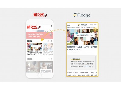 働き方メディア「Fledge（フレッジ）」が「新R25」とコンテンツ提携を開始