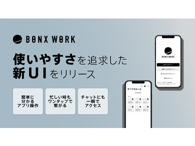 デスクレスワーカー向けコミュニケーションツールBONX WORKがiOS向けアプリのUIをリニューアル