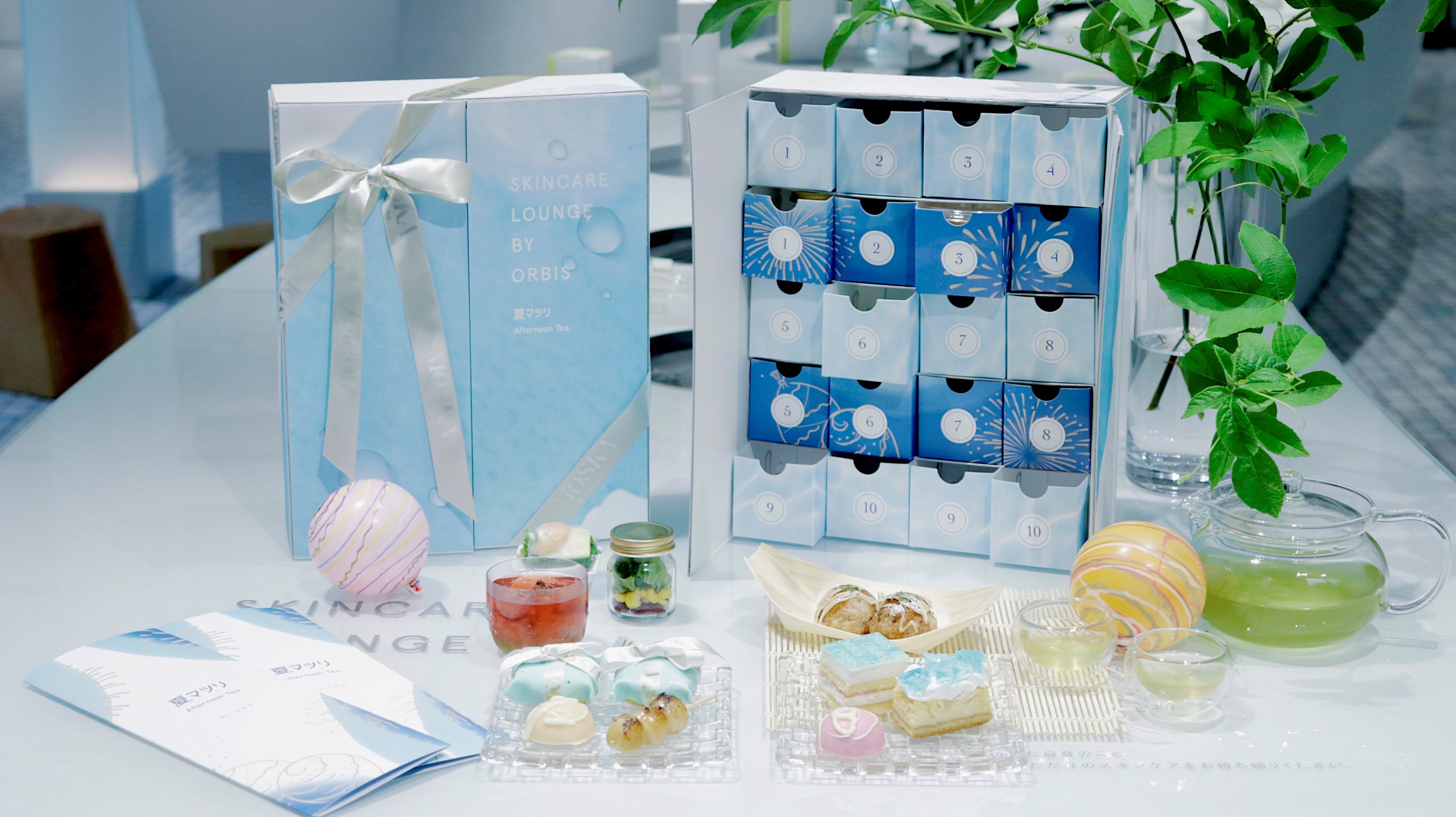 表参道の『SKINCARE LOUNGE BY ORBIS』にて夏のお祭り気分を味わう『夏マツリ アフタヌーンティー』が期間限定登場！