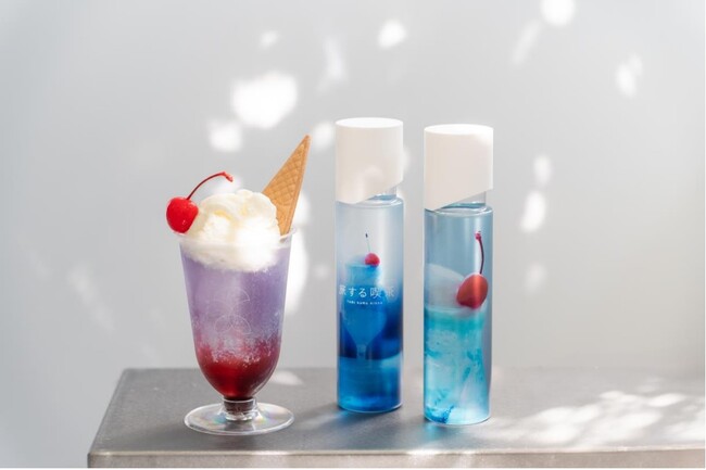 旅する喫茶とのコラボレーションが 6 月 20 日（金）より開始！表参道の『SKINCARE LOUNGE BY ORBIS』にて、コラボボトルとクリームソーダを期間限定販売