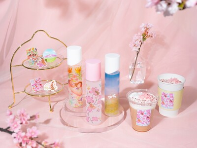 『SKINCARE LOUNGE BY ORBIS』にて、「SAKURA ART EVENT」第一弾が2月20日(金)より開催！桜のアートが描かれた限定デザインボトルやオリジナルドリンクが登場
