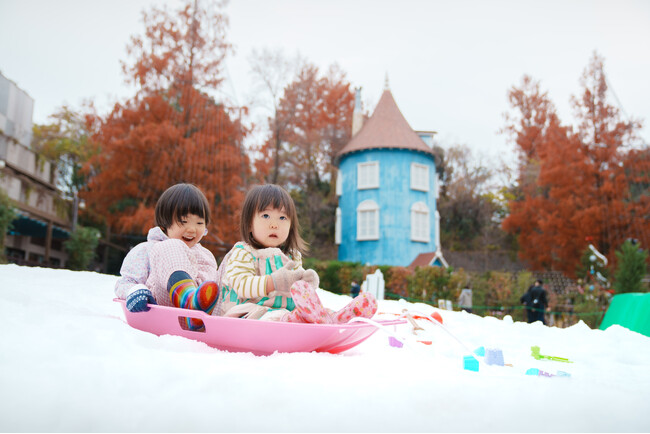 12月6日（土）より『ムーミン谷でゆきあそび』がバージョンアップコケムス前芝生広場は「そりあそび広場」に！