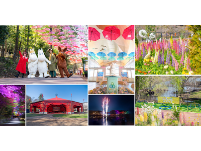 ゴールデンウィークはムーミンバレーパークへ！新緑と色鮮やかな花々、そしてアンブレラスカイが織りなす絶景と...