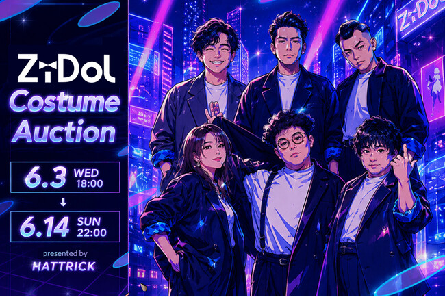 HATTRICK、吉本芸人によるアイドルグループ「ZiDol」と「ZiDol COSTUME AUCTION」を開催