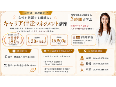 【人財育成プログラム「Mission'S」主催】経営者・管理職向け「キャリア伴走マネジメント講座」