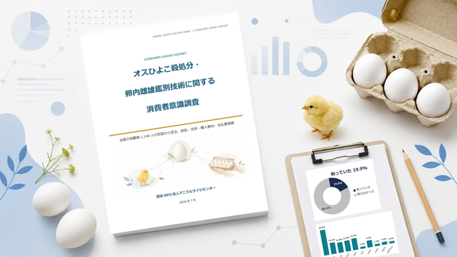 消費者の約74％がオスひよこの殺処分を伴わない卵の購入に肯定的