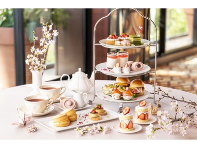 〈東京タワーの目の前の結婚式場The Place of Tokyo〉いちご＆桜のアフタヌーンティーセット販売開始！