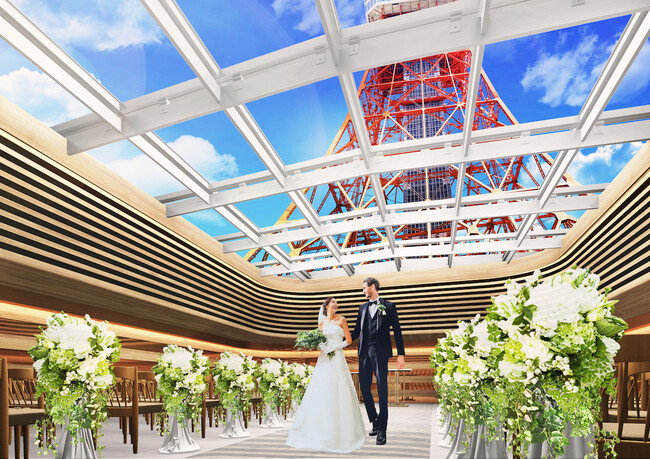 東京タワーの目の前の結婚式場 The Place of Tokyo10周年を記念し2023年9月全館リニューアルオープン！のメイン画像