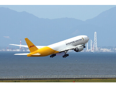 DHL Express、シンガポール航空運航のアジア・北米間新路線を使用開始