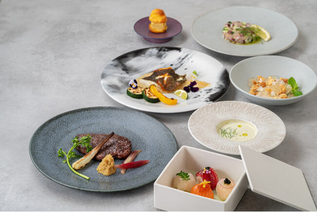 GINZA SEN-RYO、ディナータイムをコース料理限定へ一新 和食×フレンチの新コース「結-YUI-」誕生