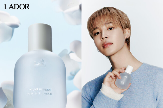 【LADOR(ラドール)】BTSのJimin新ビジュアルを公開。新作ヘアオイル「エンジェルミュゲ」が登場