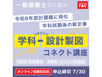 「今年度の課題に特化した内容で、すべてに無駄がないように感じた。」一級学科試験”後”の新定番！設計製図実践への、はしわたし
