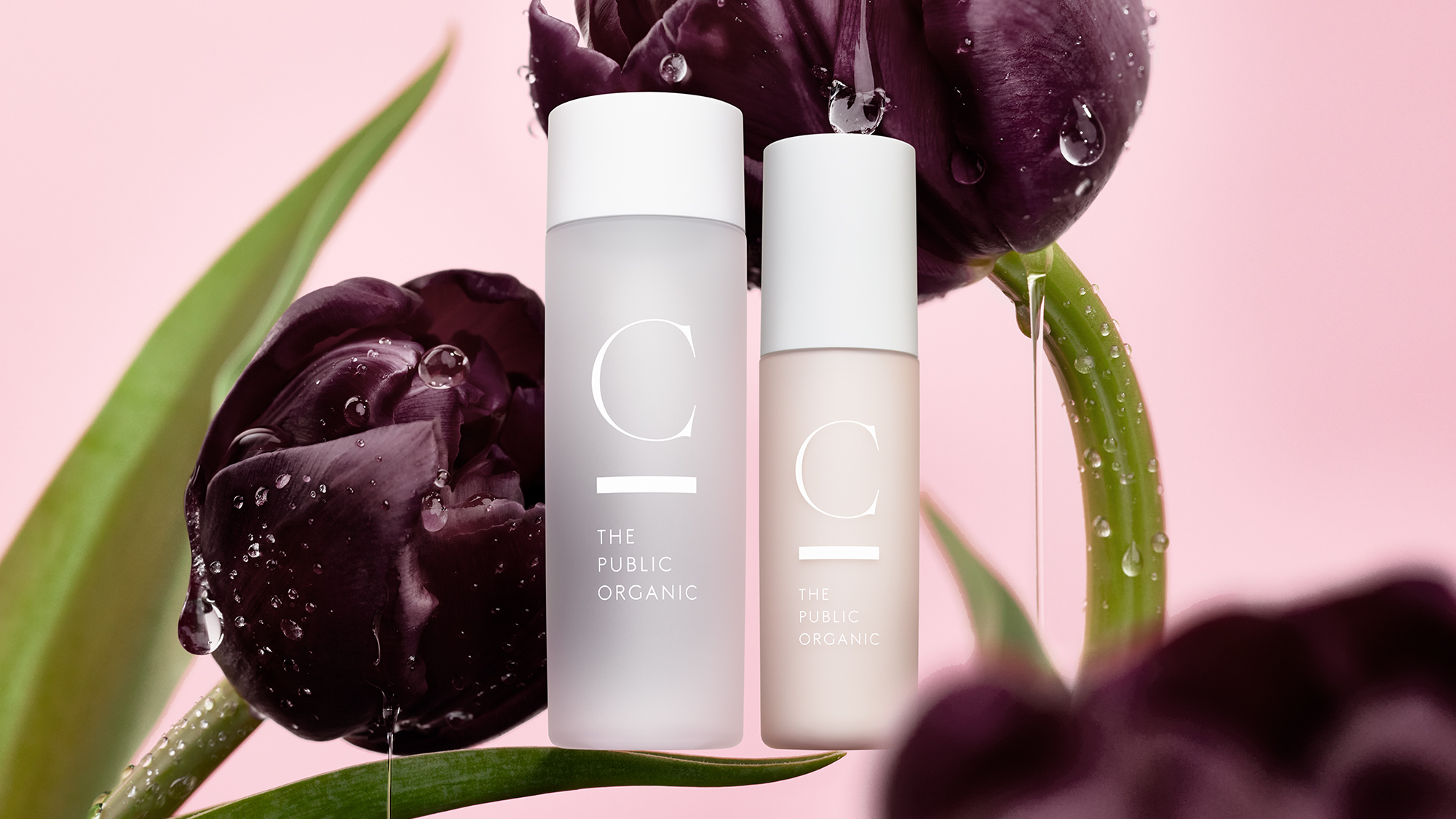 ザ パブリック オーガニックより新スキンケアブランドが誕生。ストレスを感じさせない幸せ顔へ。化粧水と美容乳液を発売。