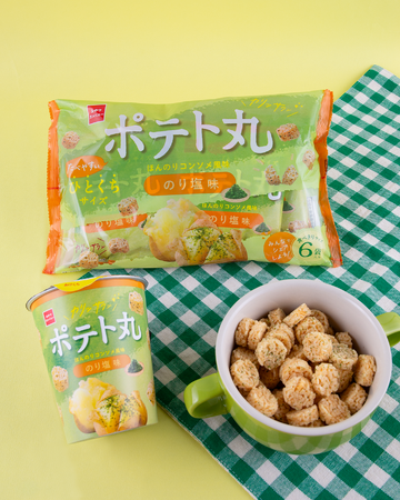 新定番フレーバーに”のり塩味”登場!リフレッシュタイムにぴったりな、ひとくちサイズのポテトスナック菓子『ポテト丸』