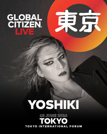 YOSHIKIが「Global Citizen LIVE: Tokyo」のヘッドライナーとして出演決定