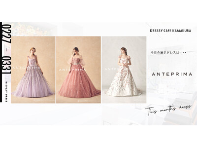 【DRESSY CAFE KAMAKURA】3月のディスプレイドレスは「ANTEPRIMA」のウェディングドレスを期間限定でお届けいたします。