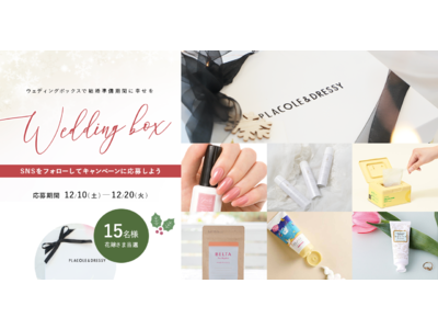 【15名プレゼント】クリスマス限定！花嫁の結婚準備期間に幸せを届ける12月の Wedding Box -ウェディングボックス-15名様に特別プレゼントが決定！