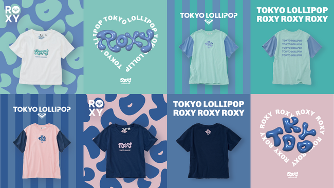 ROXY × TOKYO LOLLIPOPコラボTシャツが7月23日発売