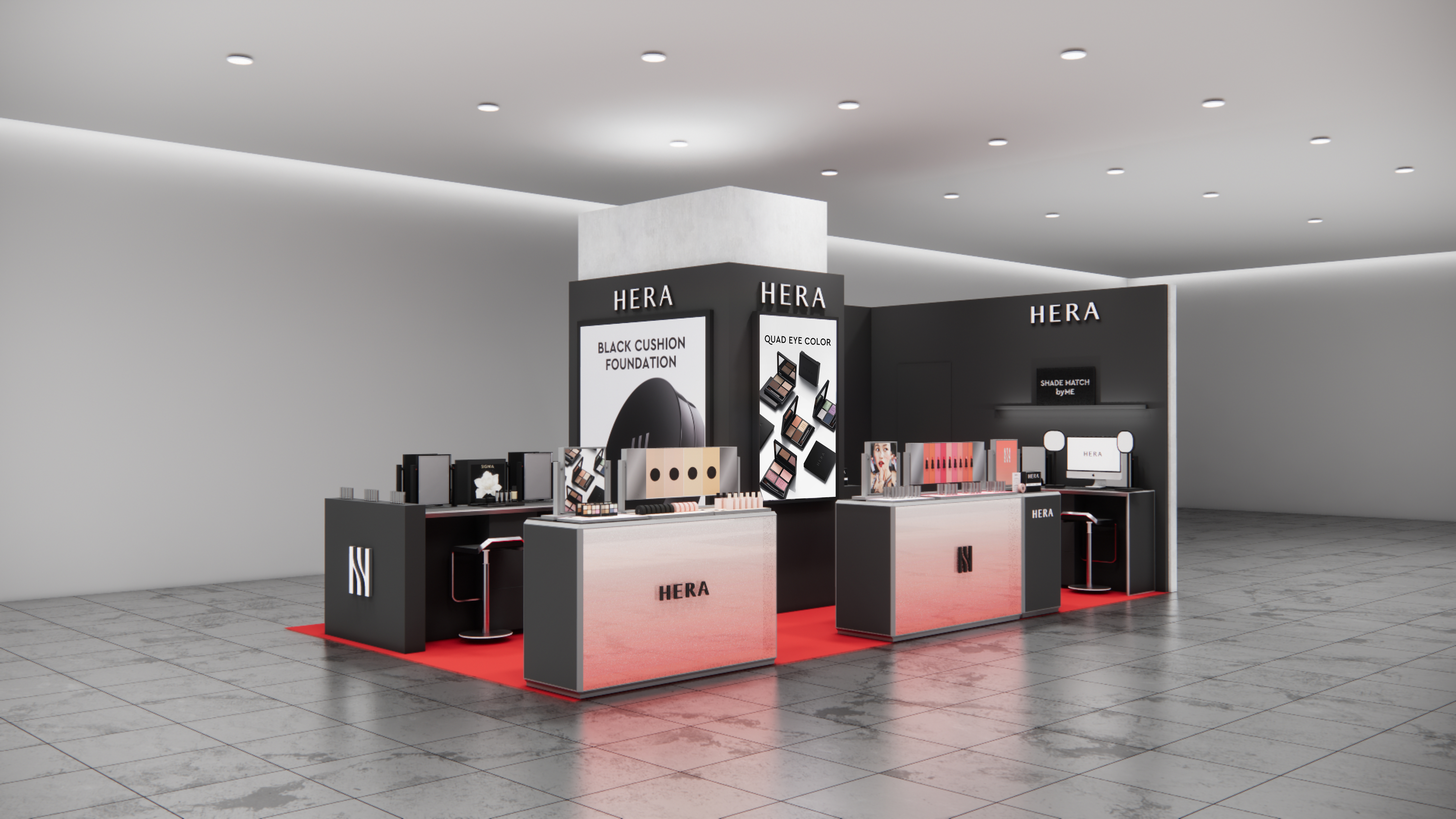 韓国・ソウル発のラグジュアリーメイクアップブランド「HERA（ヘラ）」が、伊勢丹 新宿店で新商品「クァッドアイカラー N」を先行販売するポップアップショップを展開