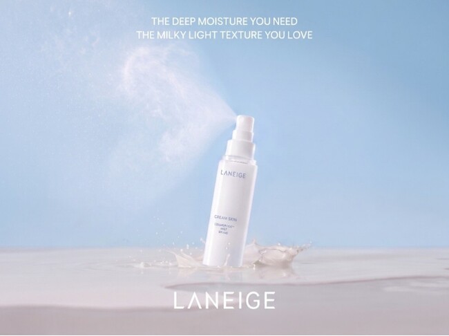 【LANEIGE】クリームまるごと1本を溶かした化粧水から、持ち運びに便利な「クリームスキン ローション ミストタイプ」登場!軽やかな4in1ミストでシュッと水分チャージ!