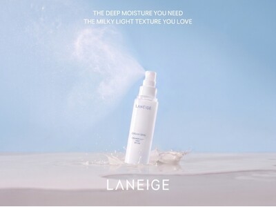 【LANEIGE】クリームまるごと１本を溶かした化粧水から、持ち運びに便利な「クリームスキン ローション ミストタイプ」登場！軽やかな4in1ミストでシュッと水分チャージ！