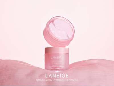 [LANEIGE] ぷるぴたっ。ふっくらハリ印象。 ダブルPDRN*¹×溶けるスピキュール形状微細針成分*²配合の、 目元朝映え*³アイパッチ「バウンシー ハイドロゲルアイパッチ」新登場