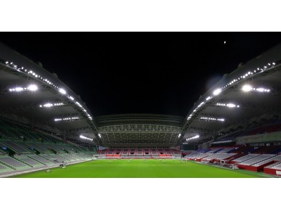 世界最大のラグビートーナメント会場、神戸市御崎公園球技場が新しいLED照明を導入