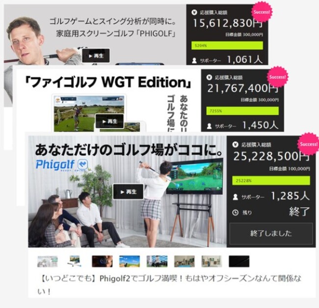 あのモバイルゴルフシミュレーター【Phigolf 】から世界中38,000以上のコースを自宅でプレーできる【World Tour Edition】が2022年11月29日にMakuakeに帰ってくる！のメイン画像