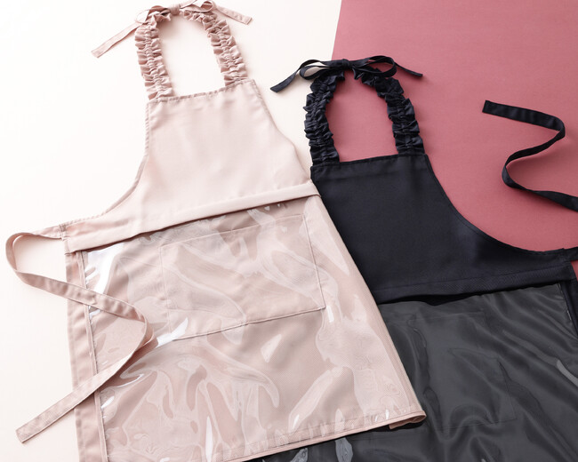 年末大掃除にむけて進化系エプロンが登場！“取り外せるビニールガード付き”エプロンを12月12日（金）より発売