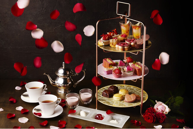 シャングリ・ラ 東京、2月1日からバレンタインアフタヌーンティーを開催