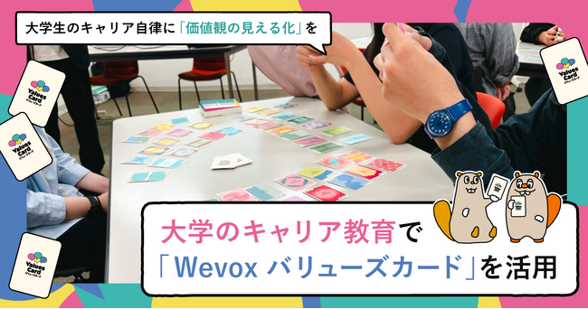 成蹊大学のキャリア教育で「Wevox バリューズカード」を活用