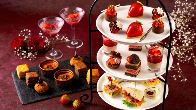 【グランドプリンスホテル新高輪】甘酸っぱいいちごと濃厚なチョコレートのマリアージュを楽しむ 「Strawberry Chocolate Afternoon Tea」開催