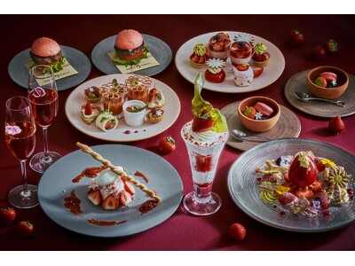 【品川プリンスホテル】冬のアフタヌーンティースイーツコース『Strawberry Mode～甘美をまとうモードな午後～』を販売