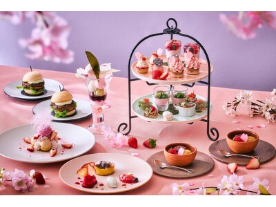【品川プリンスホテル】アフタヌーンティーで楽しむ、新しいお花見のかたち『天空のお花見アフタヌーンティー～桜&いちご～』を販売