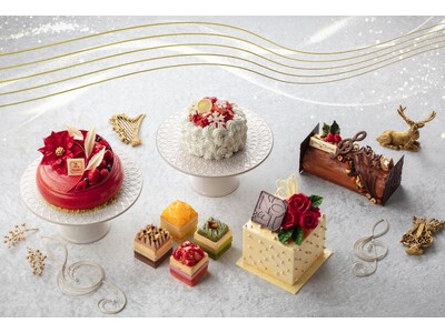 【グランドプリンスホテル新高輪】まるごと食べられるギフトボックス型ケーキや、人と人との想いが響き合う「Harmony」を表現したブッシュ・ド・ノエルなど、4種のクリスマスケーキの予約受付を開始