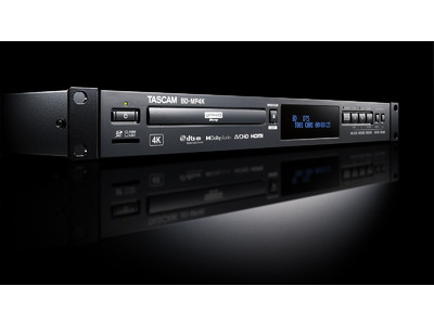 業務用4K UHDブルーレイ プレイヤー『BD-MP4K』を発表。DVD、CD、SDカード、USBメモリー、NAS、外部制御にも対応