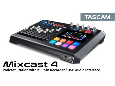ポッドキャスト制作を簡単操作でサポートする音声コンテンツ制作ワークステーション『Mixcast 4』を新発売