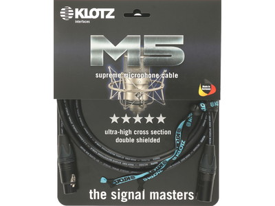 KLOTZ社が誇るマイクロホンケーブルのハイエンドモデル「M5」シリーズに6mが追加