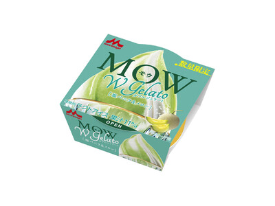 夏限定の新シリーズ「Wジェラート」が“初”登場「MOW（モウ）Wジェラート　塩バニラ＆メロン」6月8日（月）より全国にて数量限定発売
