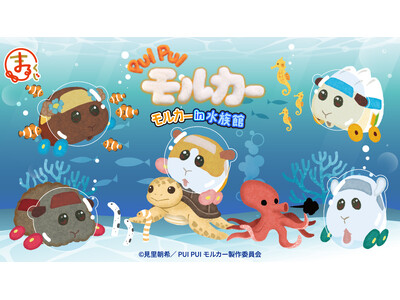 『PUI PUI モルカー』モルカーin水族館 オンラインくじ「まるくじ」にて販売開始！