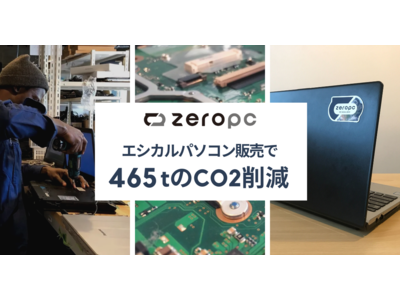 ZERO PC、2021年に456トンのCO2削減！年間1,723台のエシカルパソコンを