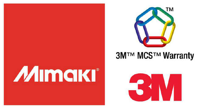 フラグシッププリンタUCJV330とLED-UVインクが3M(TM) MCS(TM) 保証プログラムに認定