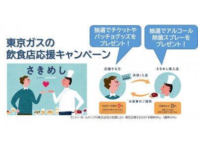 【新型コロナウイルス対策】東京ガスが飲食店応援キャンペーンを開始！