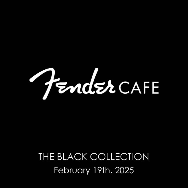 FENDER CAFE より新オリジナルコーヒー/グッズが登場！“THE BLACK COLLECTION”2月19日（水）より順次販売開始