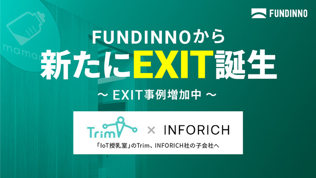 【リターン事例】FUNDINNO活用のTrim社、上場企業の子会社化を発表。投資家様にリターンをもたらすEXITが増加中