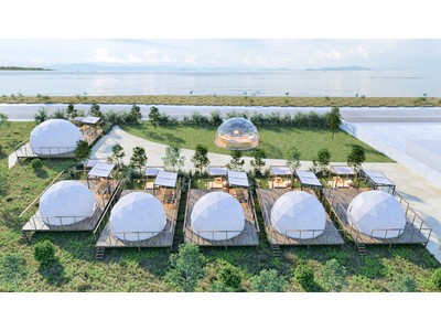 【2021年4月28日オープン】琵琶湖を間近に感じるグランピング施設‐グランドーム滋賀高島